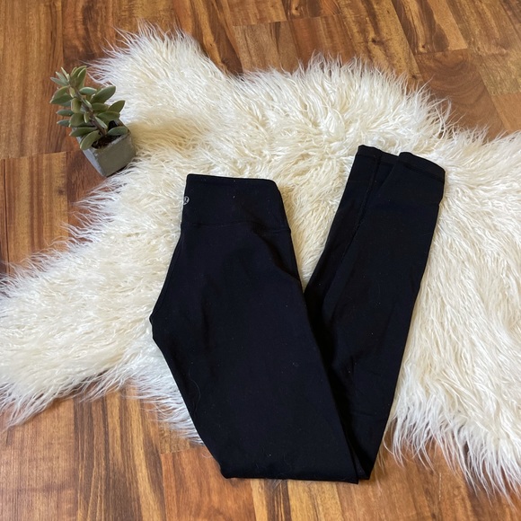 lululemon athletica Pants - Lululemon Black Dull Length Leggings